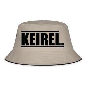 Keirel - Bucket Hat - Khaki/Schwarz - Vorne
