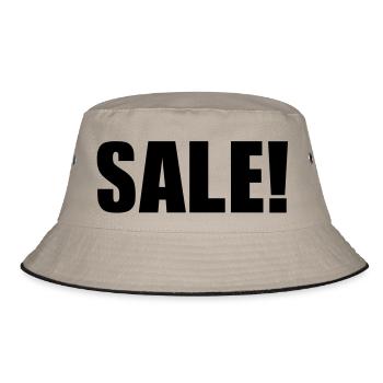 Sale Ausverkauf Aktion Aktionen Rabatt 1c - Bucket Hat - Khaki/Schwarz - Vorne