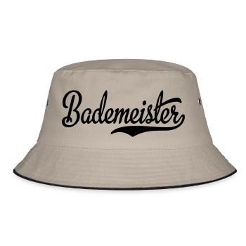 Pool attendant - Bucket Hat - khaki/black - Front