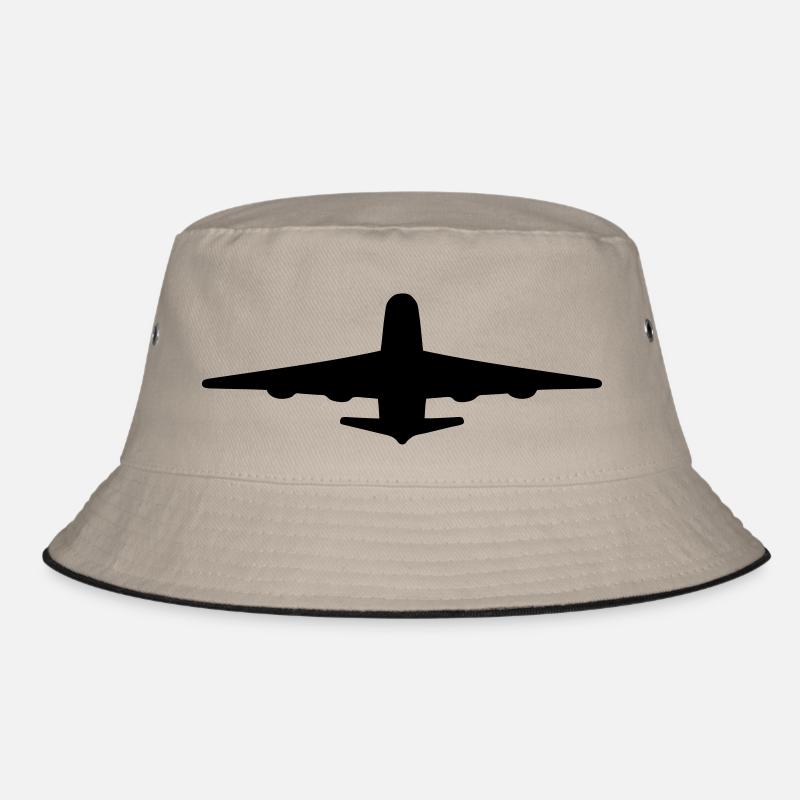 Verkehrsflugzeug, Flughafenpilot, Stewardess Bucket Hat