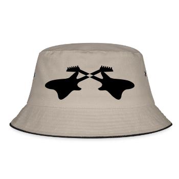 e gitarren 01 - Bucket Hat - Khaki/Schwarz - Vorne