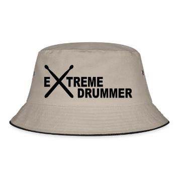 drums - Bucket Hat - khaki/black - Front