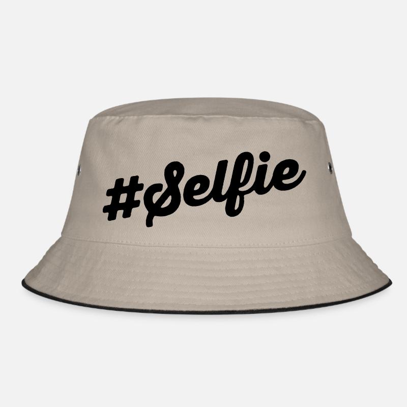 Selfie - Bucket Hat - Khaki/Schwarz