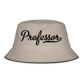 Professor - Bucket Hat - Khaki/Schwarz - Vorne
