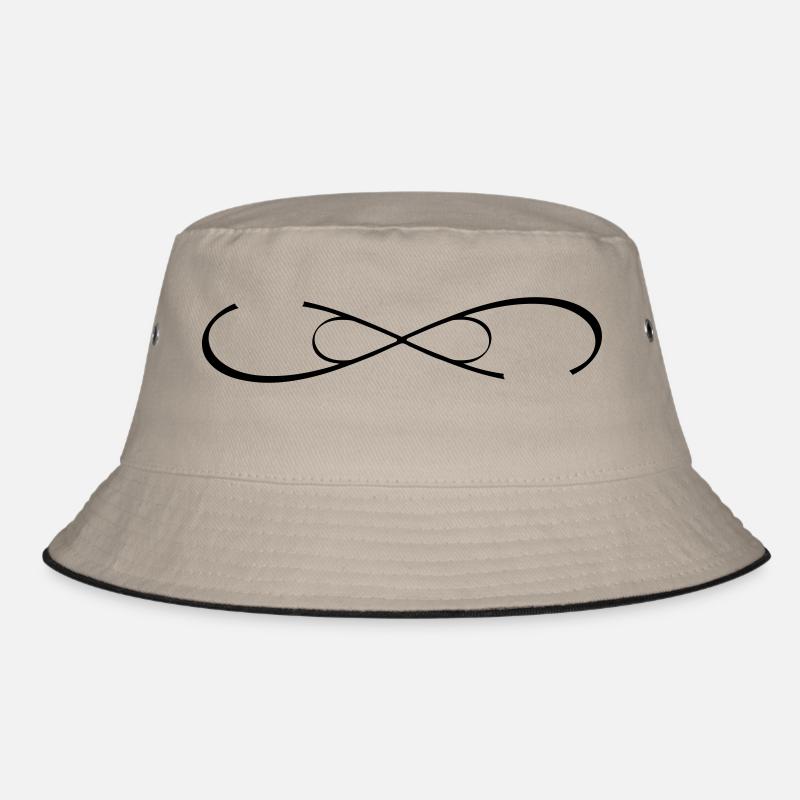 personalized double infinity icon with name Bucket Hat