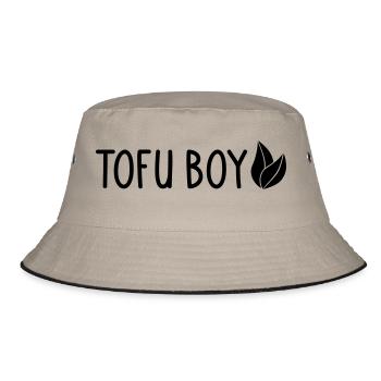 Tofu Boy - Bucket Hat - khaki/black - Front