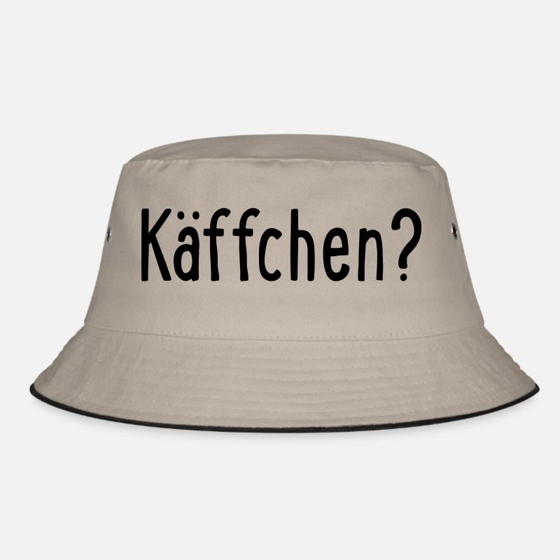 käffchen - Bucket Hat - Khaki/Schwarz
