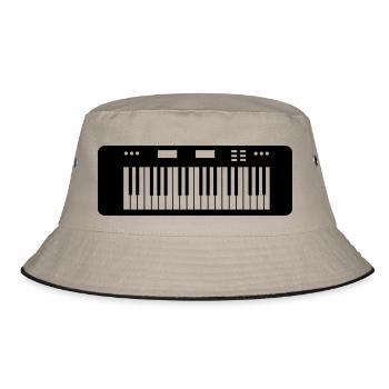 keyboard - Bucket Hat - Khaki/Schwarz - Vorne