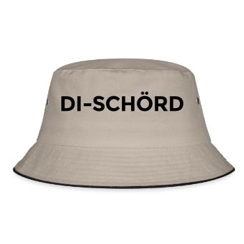 Di-Schörd montserrat - Bucket Hat - Khaki/Schwarz - Vorne