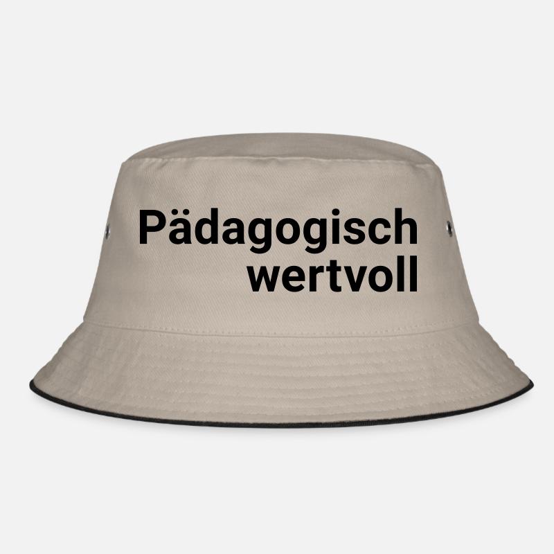 Pädagogisch wertvoll - Bucket Hat - Khaki/Schwarz