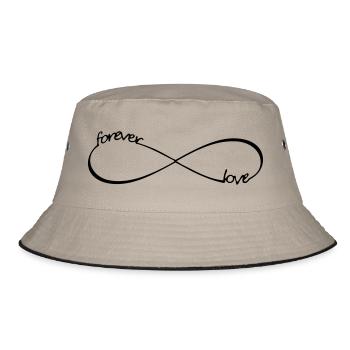 Forever Love Infinity Symbol 8 - Bucket Hat - khaki/black - Front