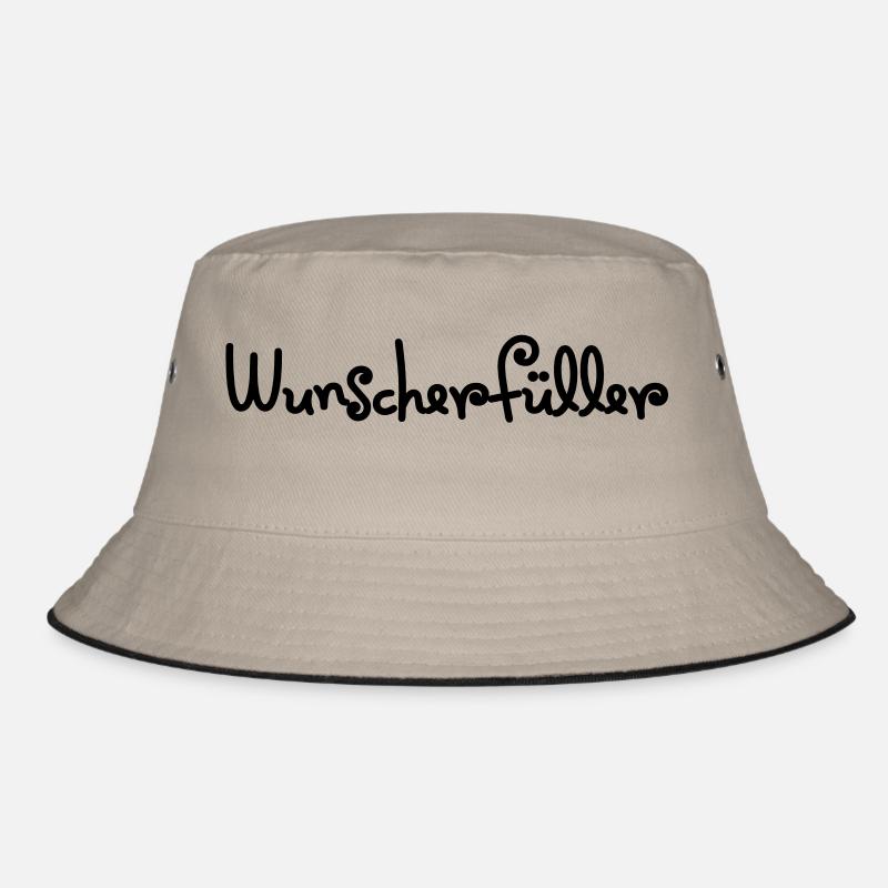 wunscherfueller - Bucket Hat - Khaki/Schwarz