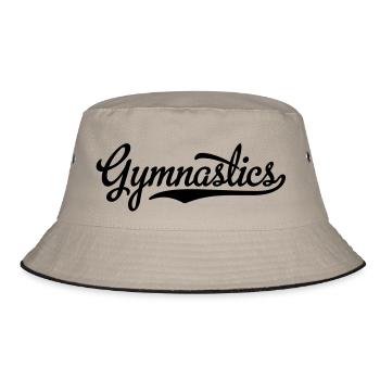 Gymnastik - Bucket Hat - Khaki/Schwarz - Vorne