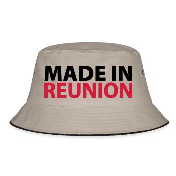 Made in meeting - Bucket Hat - khaki/black - Front