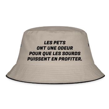 Humour - Drôle - Blague - Rire - Fun - Cool - Bob - kaki/noir - Devant