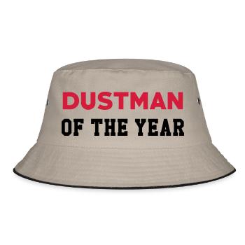 Dustman Ripper Müllmann Eboueur Garbage Trash - Bucket Hat - khaki/black - Front