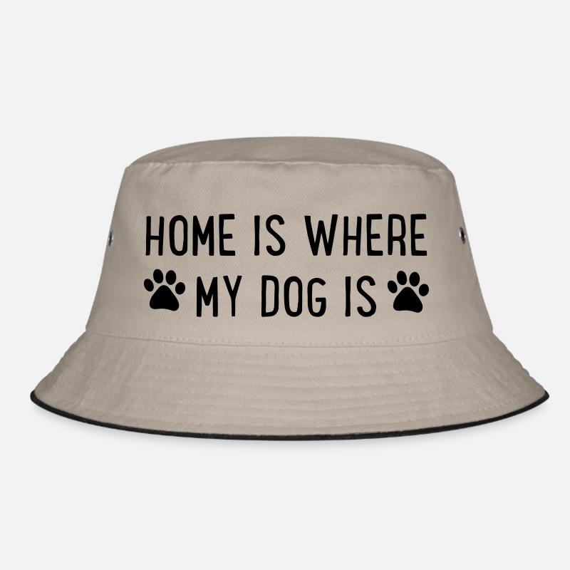 Hund - Bucket Hat - Khaki/Schwarz