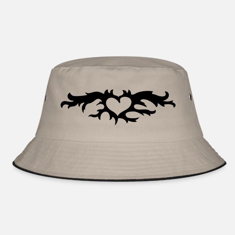 Flammendes Herz / flaming heart (1c) Bucket Hat