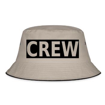 crew - Bucket Hat - Khaki/Schwarz - Vorne