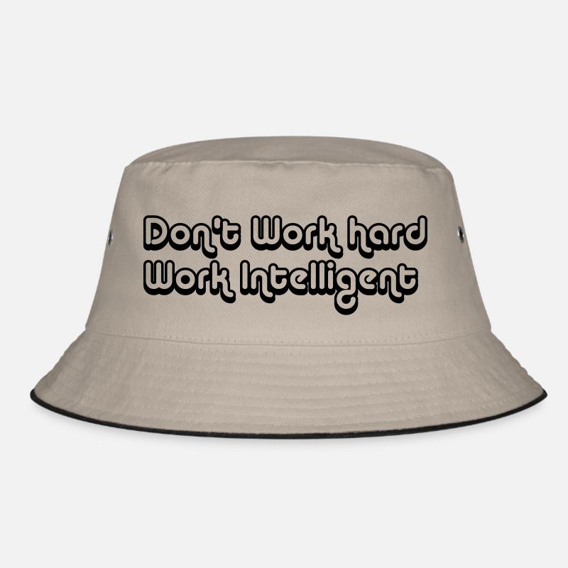 INTELLIGENTE ARBEITEN - Bucket Hat - Khaki/Schwarz