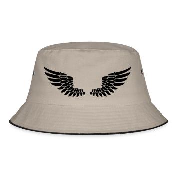 wing - Bucket Hat - khaki/black - Front