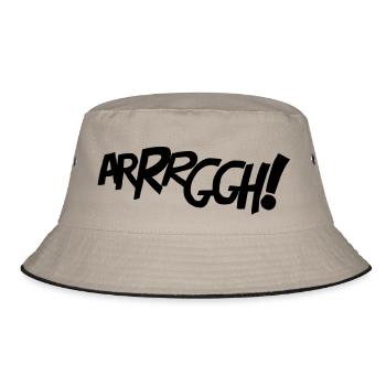 ARRRGGH! - Comic-Style - Bucket Hat - khaki/black - Front