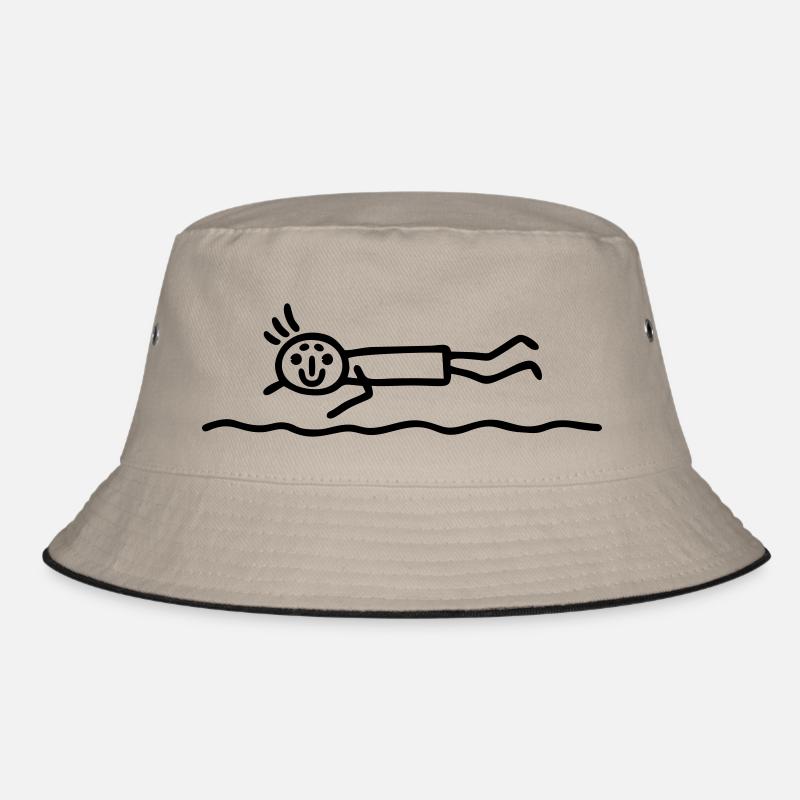 Strichmännchen krabbeln Bucket Hat