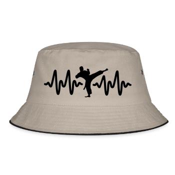 karate - Bucket Hat - khaki/black - Front