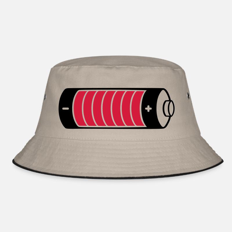 Charging bar battery clipart Bucket Hat