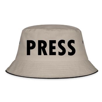 press - Bucket Hat - khaki/black - Front