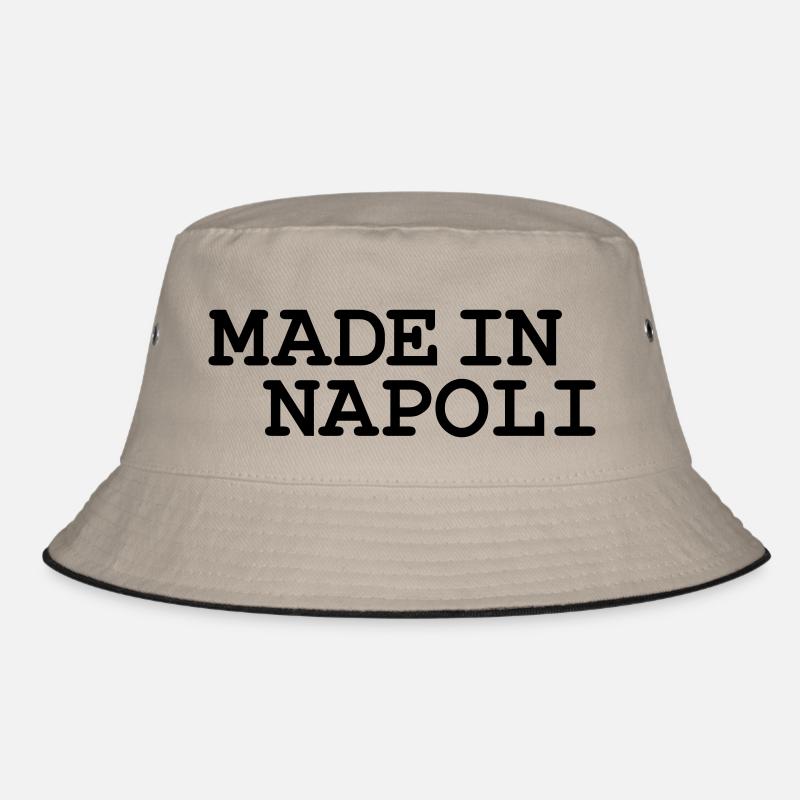 Napoli - Bucket Hat - Khaki/Schwarz