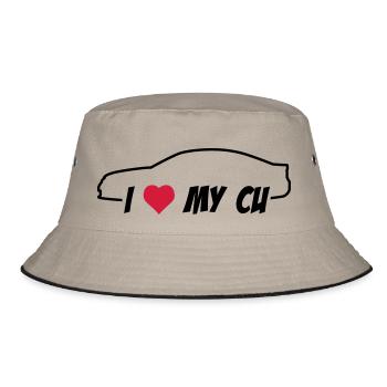 I love my Accord CU - Bucket Hat - Khaki/Schwarz - Vorne