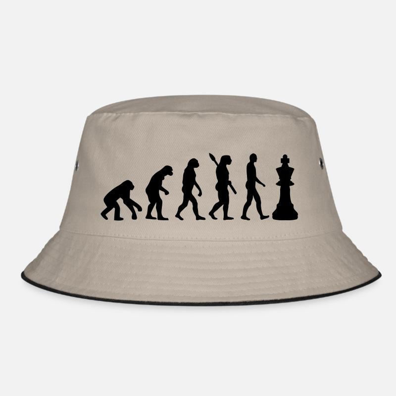Schach - Bucket Hat - Khaki/Schwarz