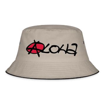 aloha - Bucket Hat - khaki/black - Front