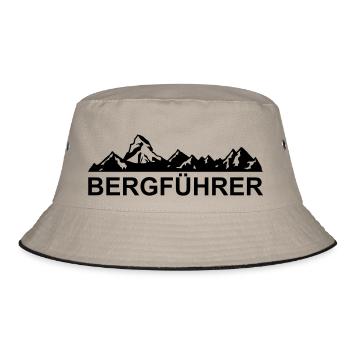 mountain guide - Bucket Hat - khaki/black - Front