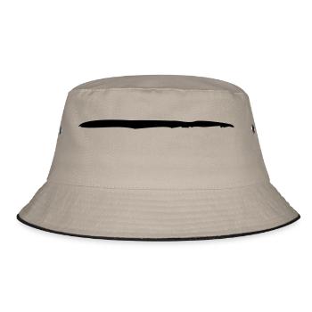 Cool brushstroke graffiti line - Bucket Hat - khaki/black - Front