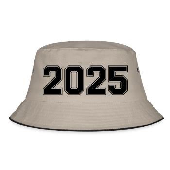 2025 - Bucket Hat - Khaki/Schwarz - Vorne