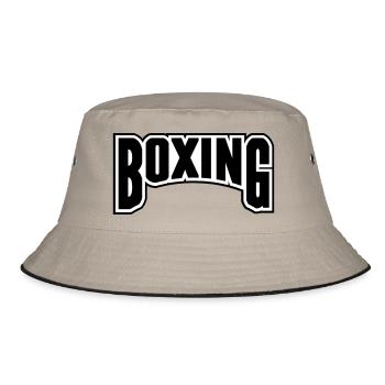 boxing - Bucket Hat - Khaki/Schwarz - Vorne