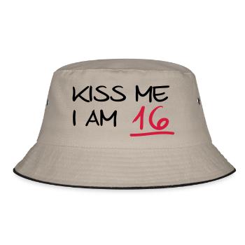 kiss me i am 16 birthday (uk) - Bucket Hat - khaki/black - Front