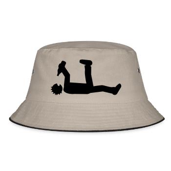 drunk - Bucket Hat - khaki/black - Front
