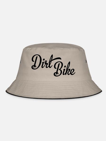 dirt bike - Bucket Hat - khaki/black - Front
