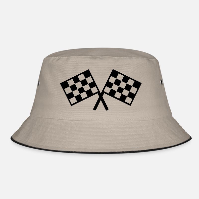 flags - car race Bucket Hat
