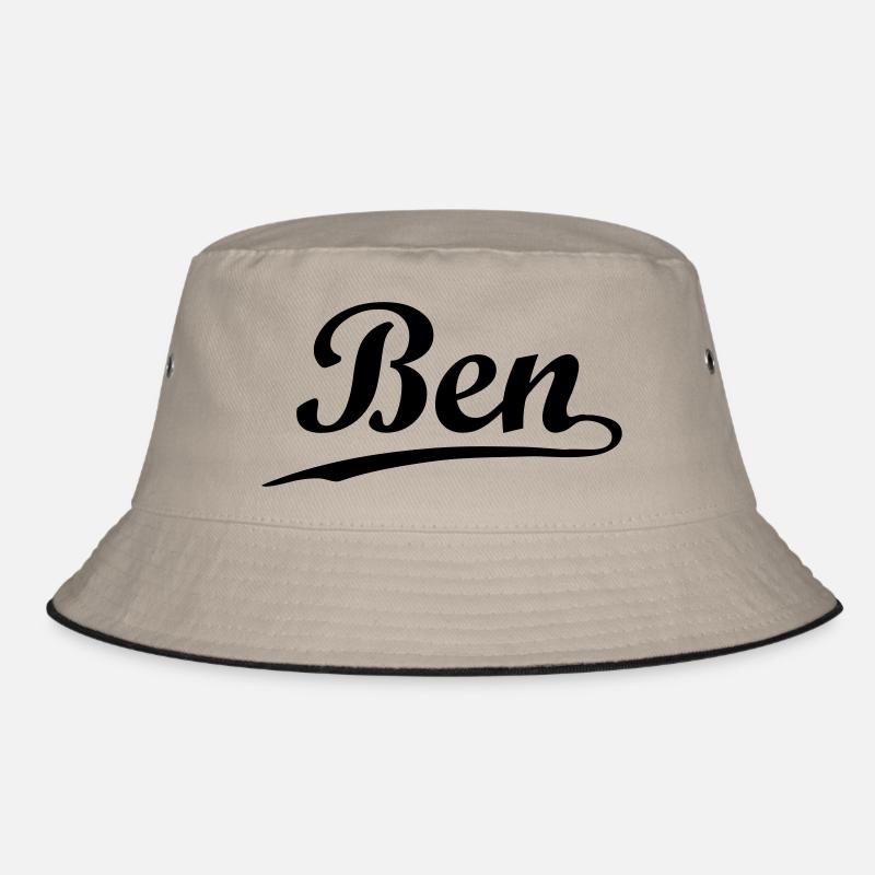 ben - Bucket Hat - Khaki/Schwarz