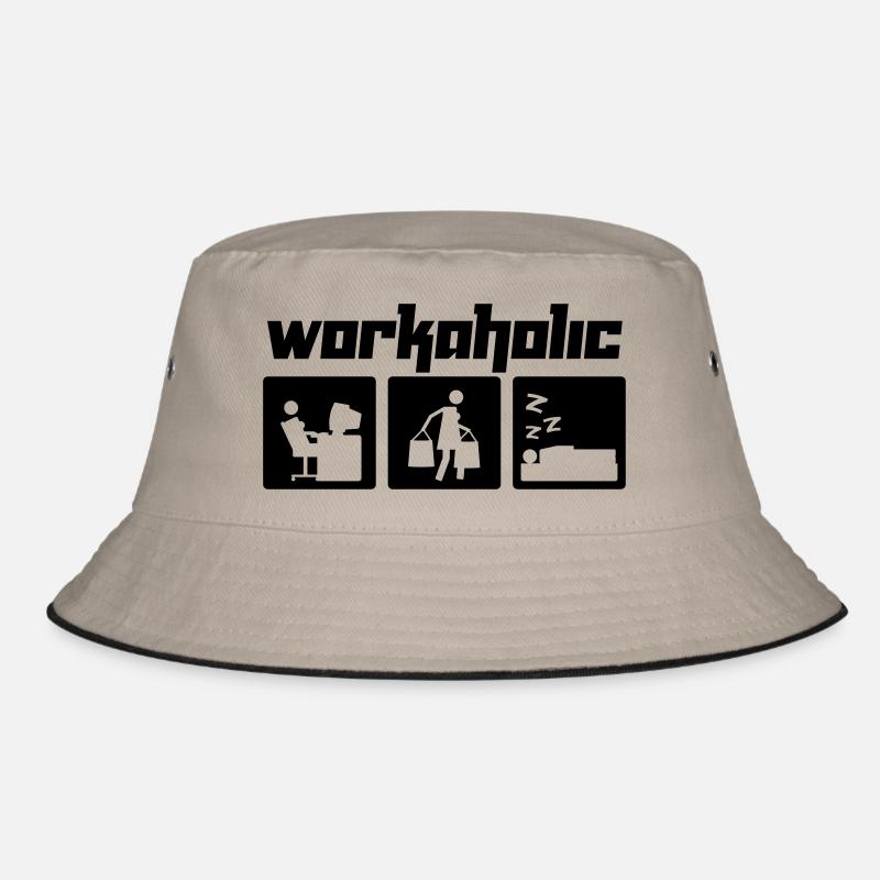 Workaholic (Vektor) Bucket Hat