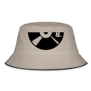 HALF VINYL - Bucket Hat - khaki/black - Front