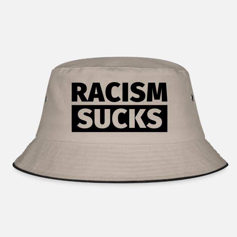Gegen Rechts - Bucket Hat - Khaki/Schwarz
