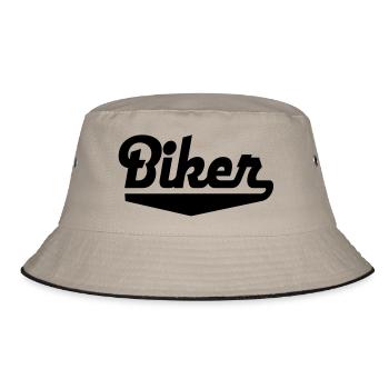 biker - Bucket Hat - khaki/black - Front