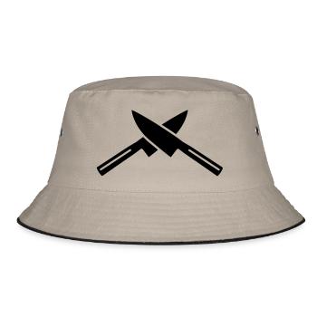 Knife - Bucket Hat - khaki/black - Front