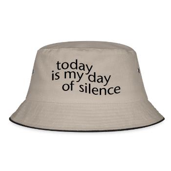 day of silence - Bucket Hat - khaki/black - Front