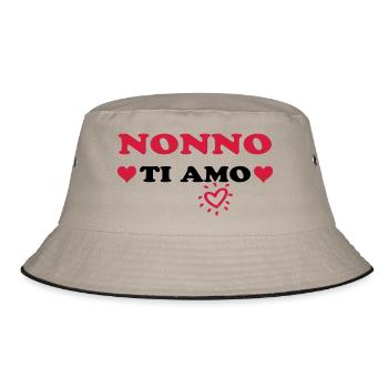 Nonno ti amo - Bob - kaki/noir - Devant